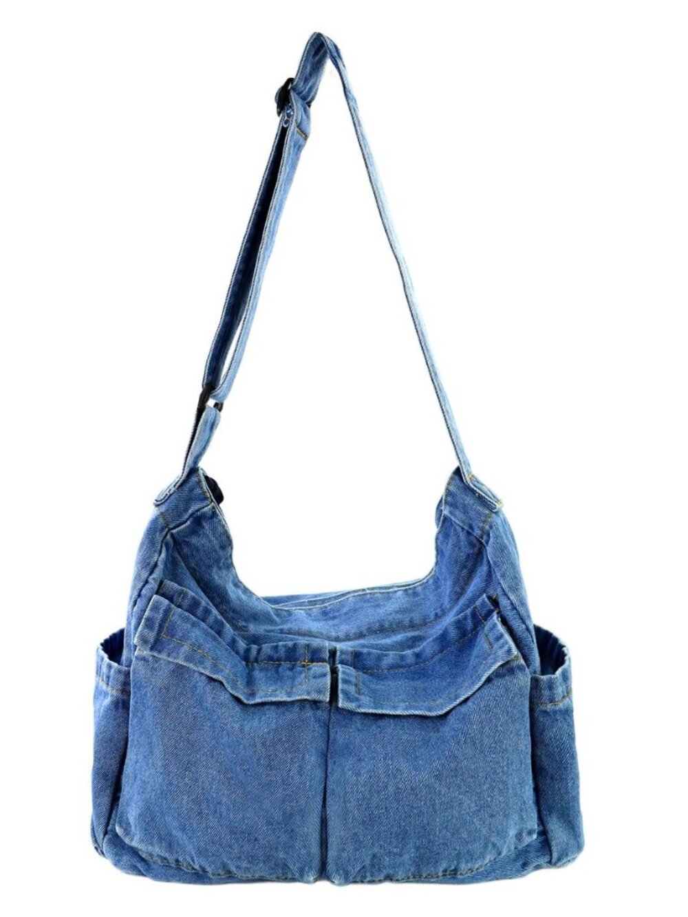 Denim Shoulder Bag for Women, Large Capacity Canvas Crossbody Hobo Purse